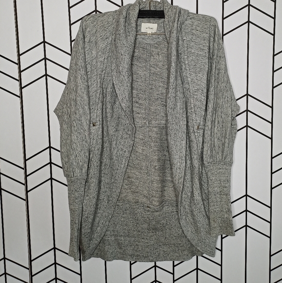 Wilfred Aritzia Shawl Cardigan Studs Modal Blend - Picture 6 of 6